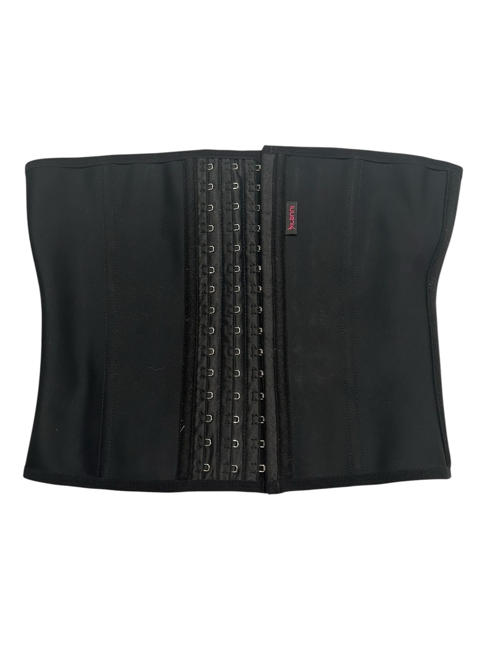 Ilanni Black Waist Trainer Corset with Hook Closure